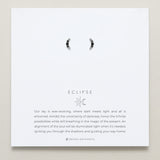 Bryan Anthonys Eclipse Collection Pave Stud Earrings in Silver with Meaning Card