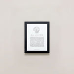 Bryan Anthonys Home Decor Be Your Own Kind Of Beautiful Illustration with Meaning 5x7 Graphic Framed Print Black