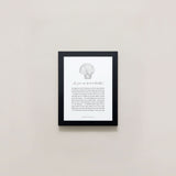 Bryan Anthonys Home Decor Be Your Own Kind Of Beautiful Illustration with Meaning 5x7 Graphic Framed Print Black