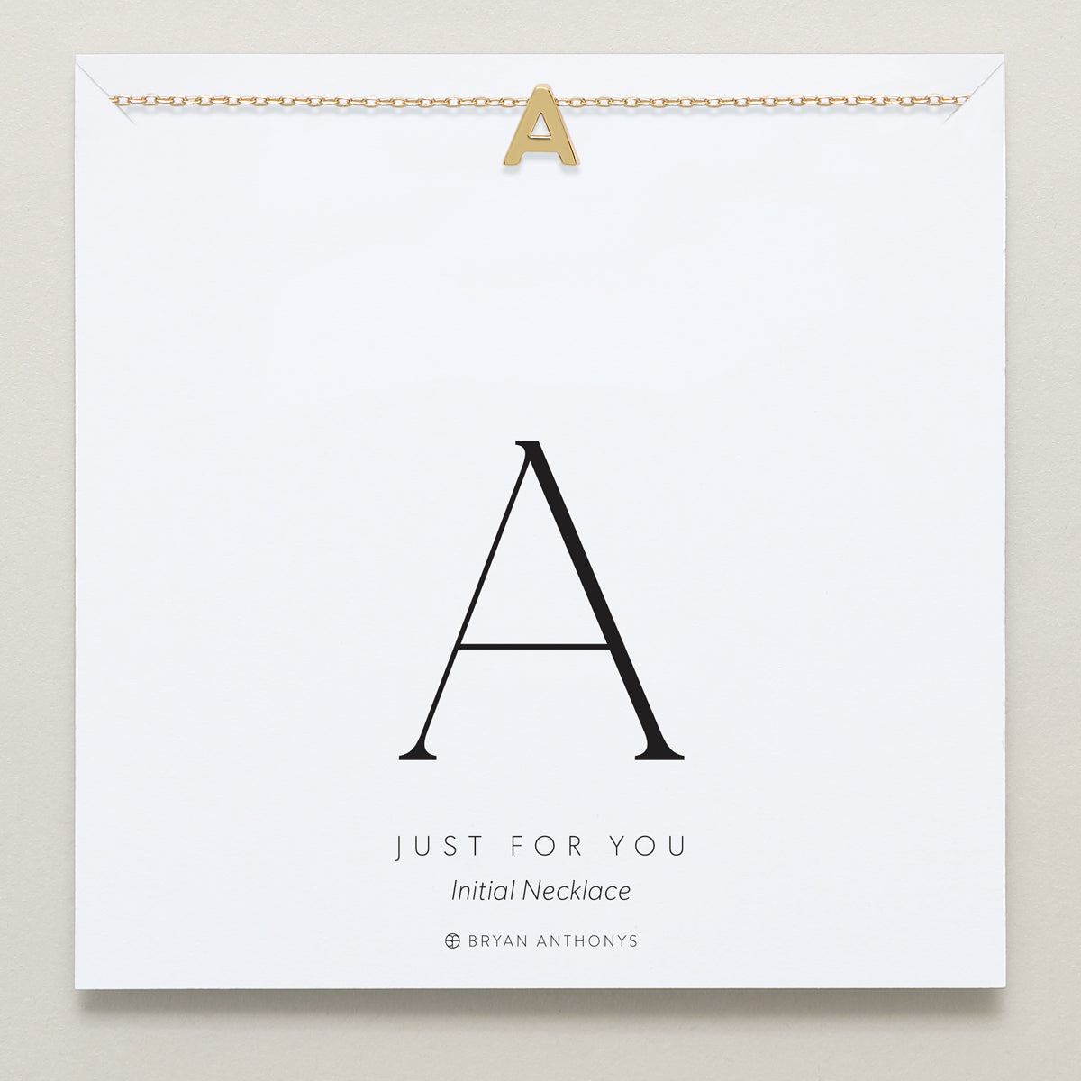 Bryan Anthonys Just For You Gold A Necklace On Card