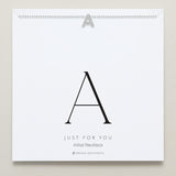 Bryan Anthonys Just For You Initial A Silver On CardBryan Anthonys Just For You Silver A Necklace On Card