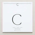Bryan Anthonys Just For You Initial C Silver On Card