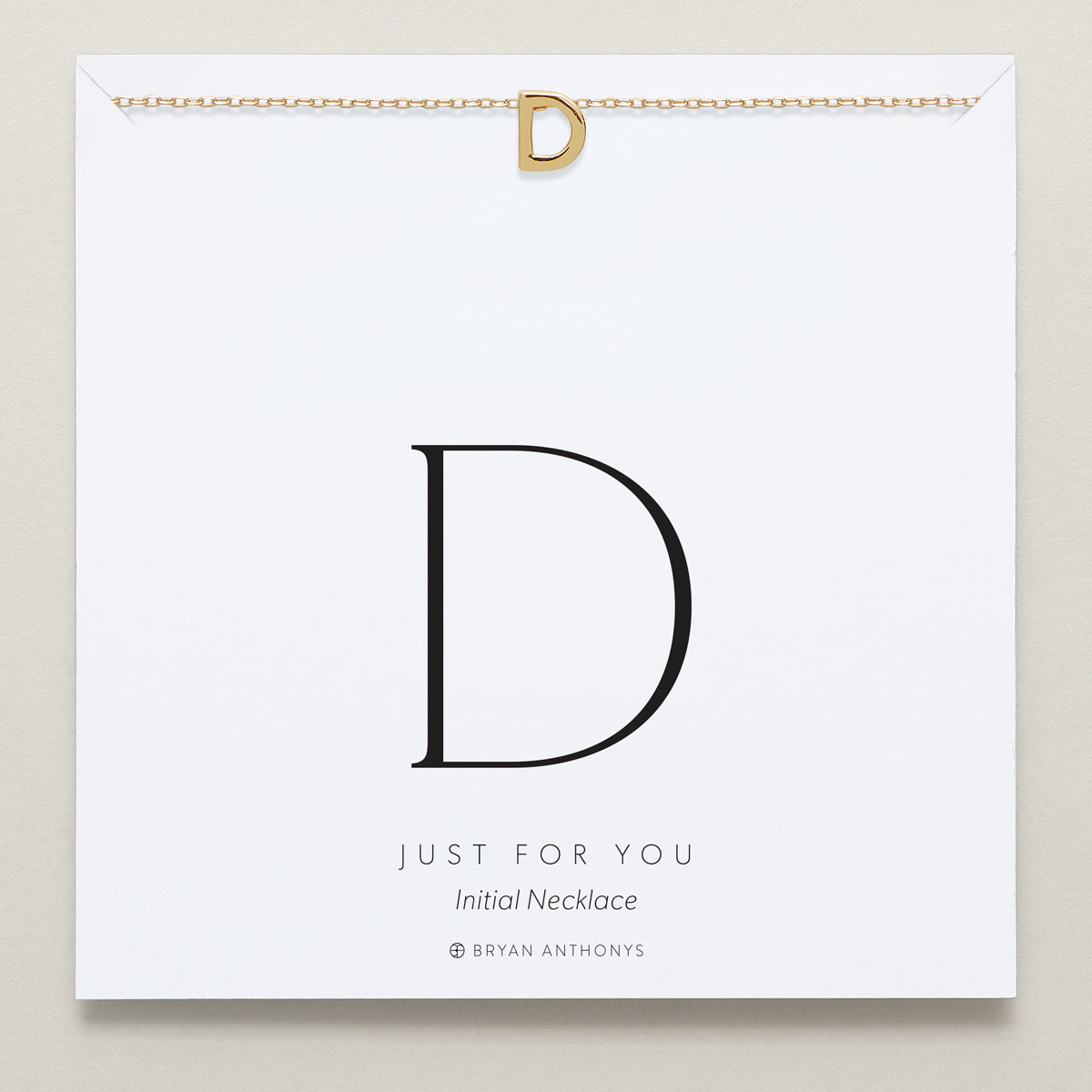 Bryan Anthonys Just For You Gold C Necklace On Card