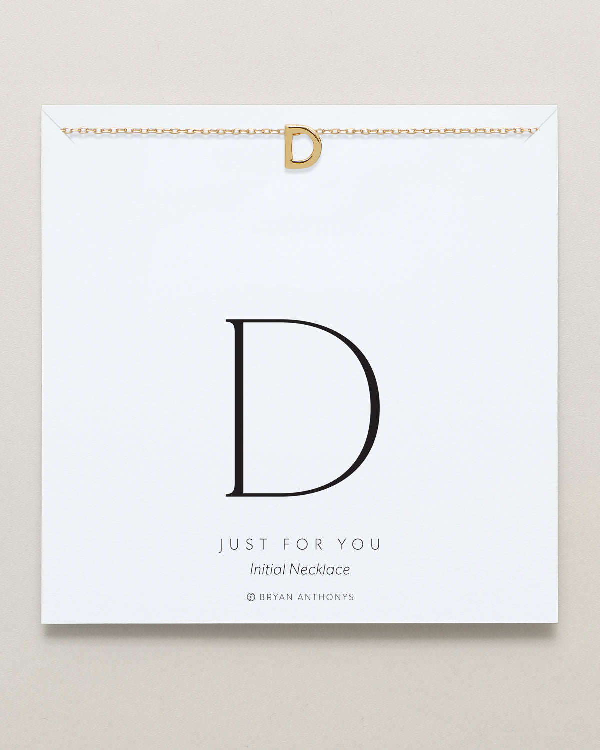 Bryan Anthonys Just For You Gold C Necklace On Card