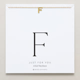 Bryan Anthonys Just For You Gold F Necklace On Card