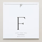 Bryan Anthonys Just For You Silver F Necklace On Card