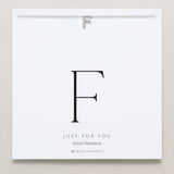 Bryan Anthonys Just For You Silver F Necklace On Card