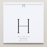 Bryan Anthonys Just For You Silver H Necklace On Card