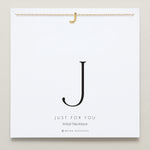 Bryan Anthonys Just For You Gold J Necklace On Card