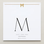 Bryan Anthonys Just For You Gold M Necklace On Card