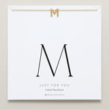 Bryan Anthonys Just For You Gold M Necklace On Card