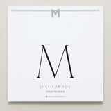 Bryan Anthonys Just For You Silver M Necklace On Card