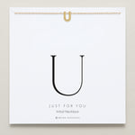 Bryan Anthonys Just For You Gold U Necklace On Card