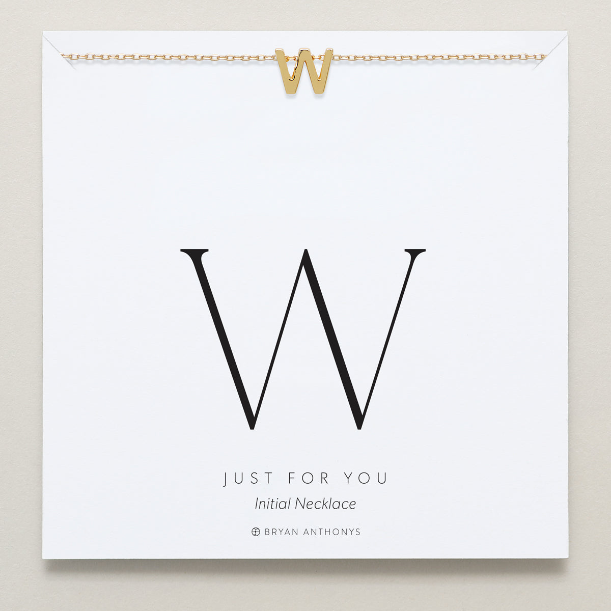 Bryan Anthonys Just For You Gold W Necklace On Card