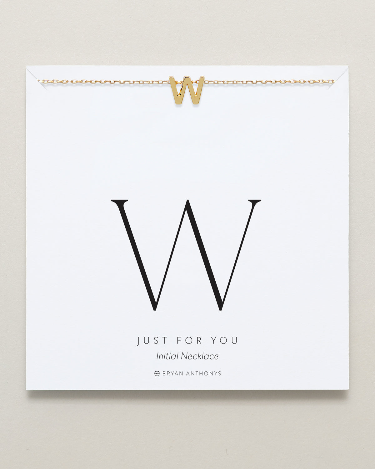 Bryan Anthonys Just For You Gold W Necklace On Card