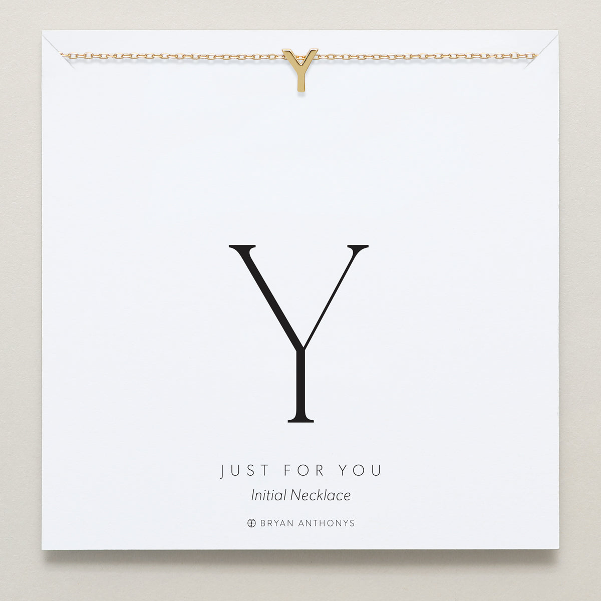 Bryan Anthonys Just For You Gold Y Necklace On Card