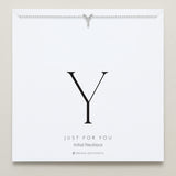 Bryan Anthonys Just For You Silver Y Necklace On Card