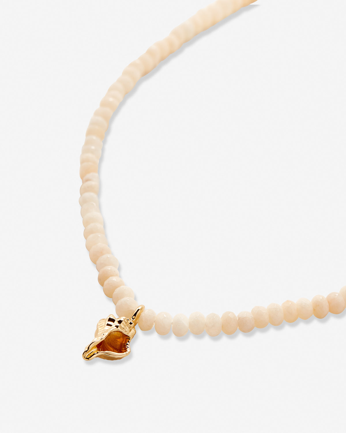 Bryan Anthonys Gold Listen Beaded Necklace Macro