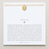 Bryan Anthonys Gold Beaded Breathe Necklace On Card