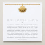 Bryan Anthonys Gold Be Your Own Kind Of Beautiful Pendant Necklace On Card