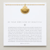 Bryan Anthonys Gold Be Your Own Kind Of Beautiful Pendant Necklace On Card