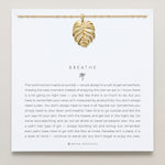 Bryan Anthonys Gold Breathe Pendant Necklace On Card