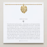 Bryan Anthonys Gold Breathe Pendant Necklace On Card