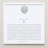 Bryan Anthonys Silver Breathe Pendant Necklace On Card