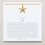 Bryan Anthonys Gold Renew Pendant Necklace On Card