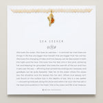 Bryan Anthonys Gold Sea Seeker Beaded Necklace On Card