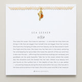 Bryan Anthonys Gold Sea Seeker Beaded Necklace On Card