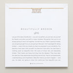 Bryan Anthonys Beautifully Broken Collection Baguette Dainty Necklace Gold