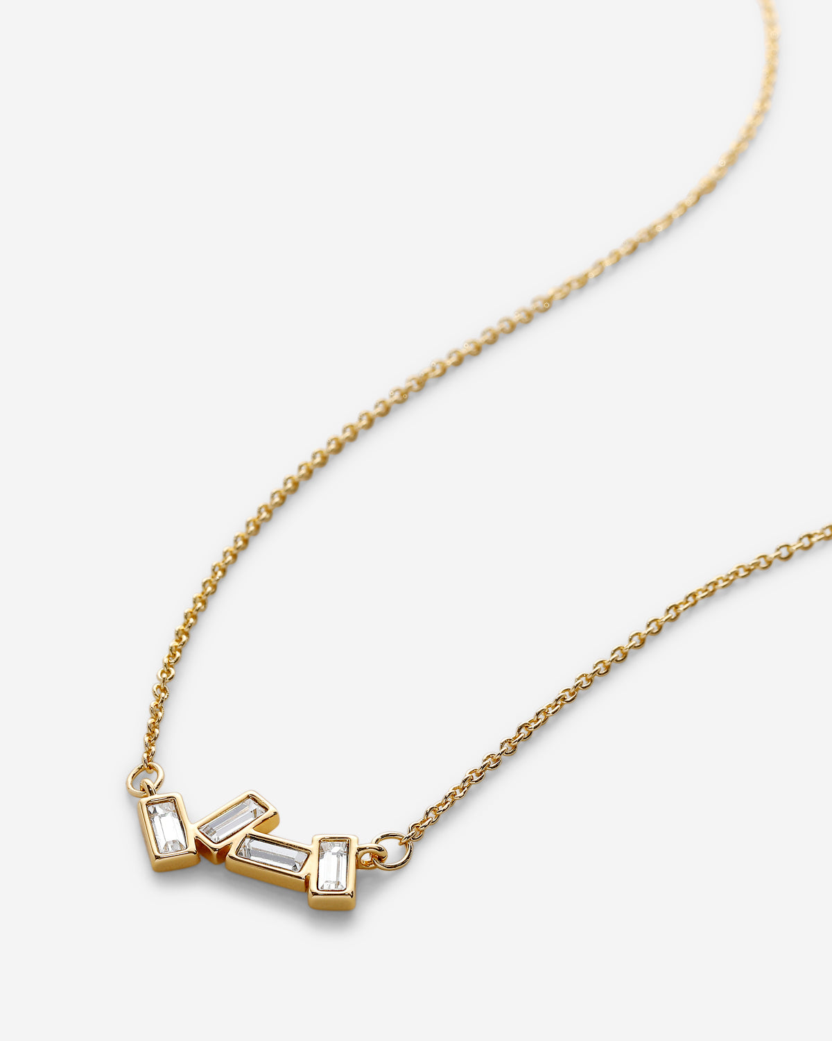 Beautifully Broken Gold Necklace Macro