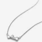 Beautifully Broken Silver Necklace Macro