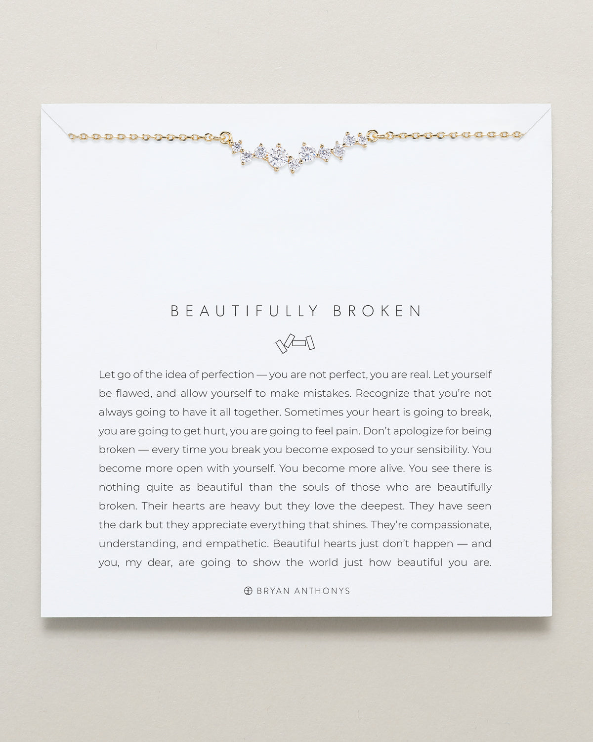 Bryan Anthonys Beautifully Broken Dainty Necklace in Gold