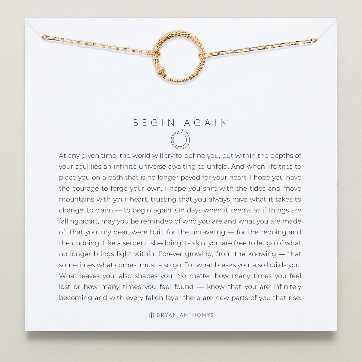 bryan anthonys begin again snake necklace
