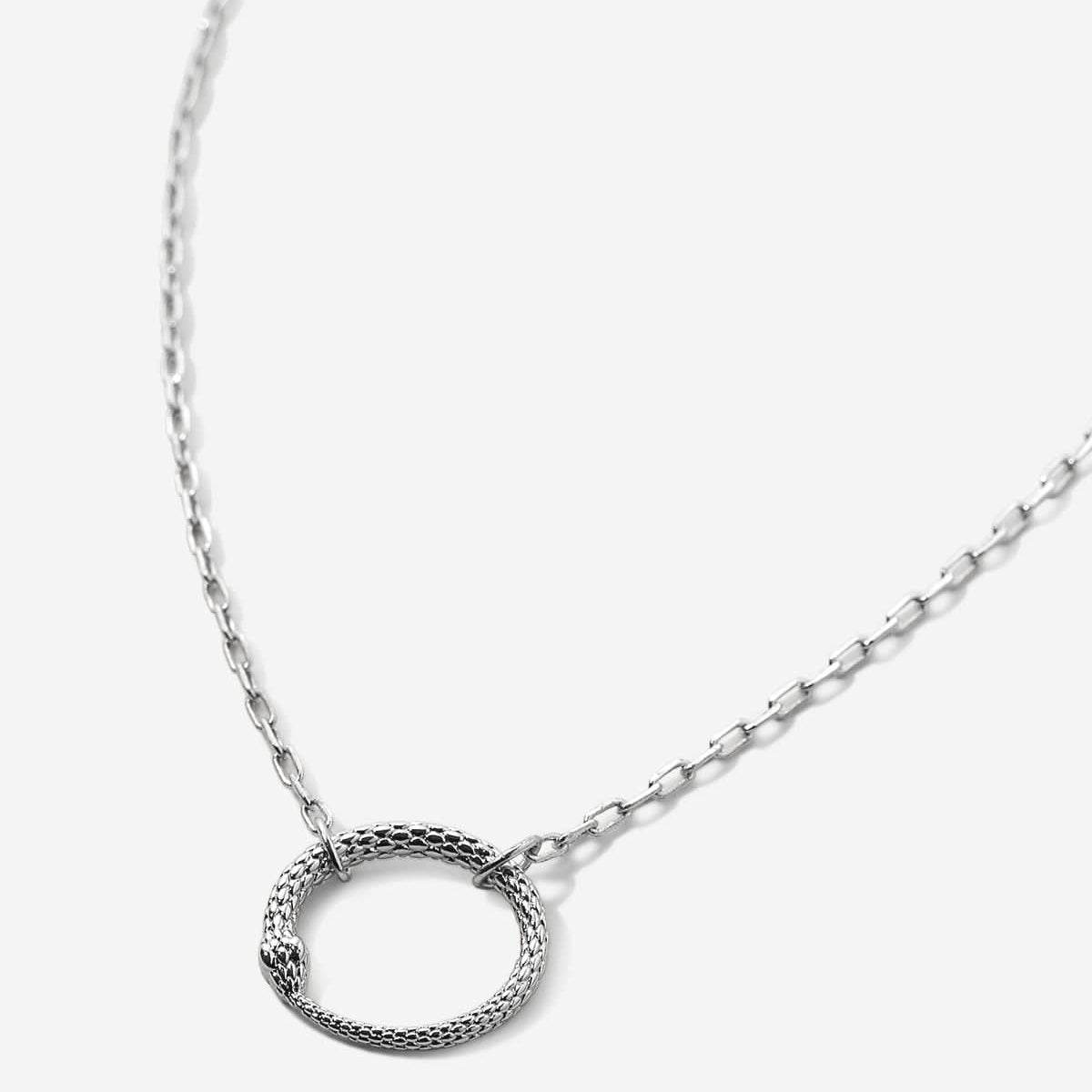 Bryan Anthonys Begin Again Silver Snake Necklace Macro
