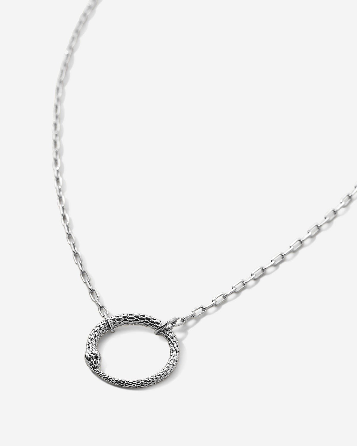 Bryan Anthonys Begin Again Silver Snake Necklace Macro