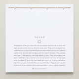 Bryan Anthonys Gold Squad Crystal Necklace On Card