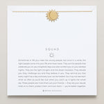 Bryan Anthonys Gold Squad Dainty Necklace On Card