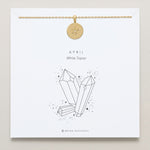Birthstone Pendant Necklace carded