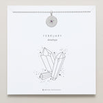 Birthstone Pendant Necklace on card