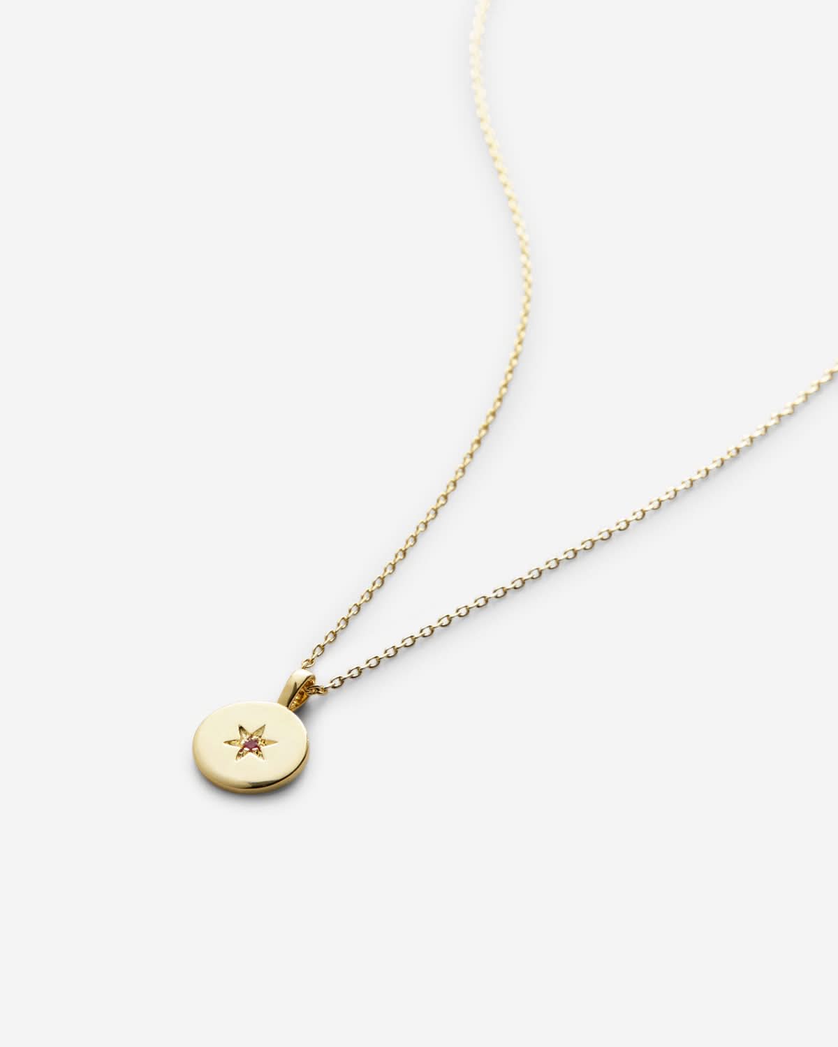 Bryan Anthonys Birthstones Pendant Necklace July Ruby  Gold