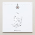 Birthstone Pendant Necklace carded