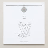 Birthstone Pendant Necklace carded