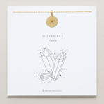 Birthstone Pendant Necklace carded
