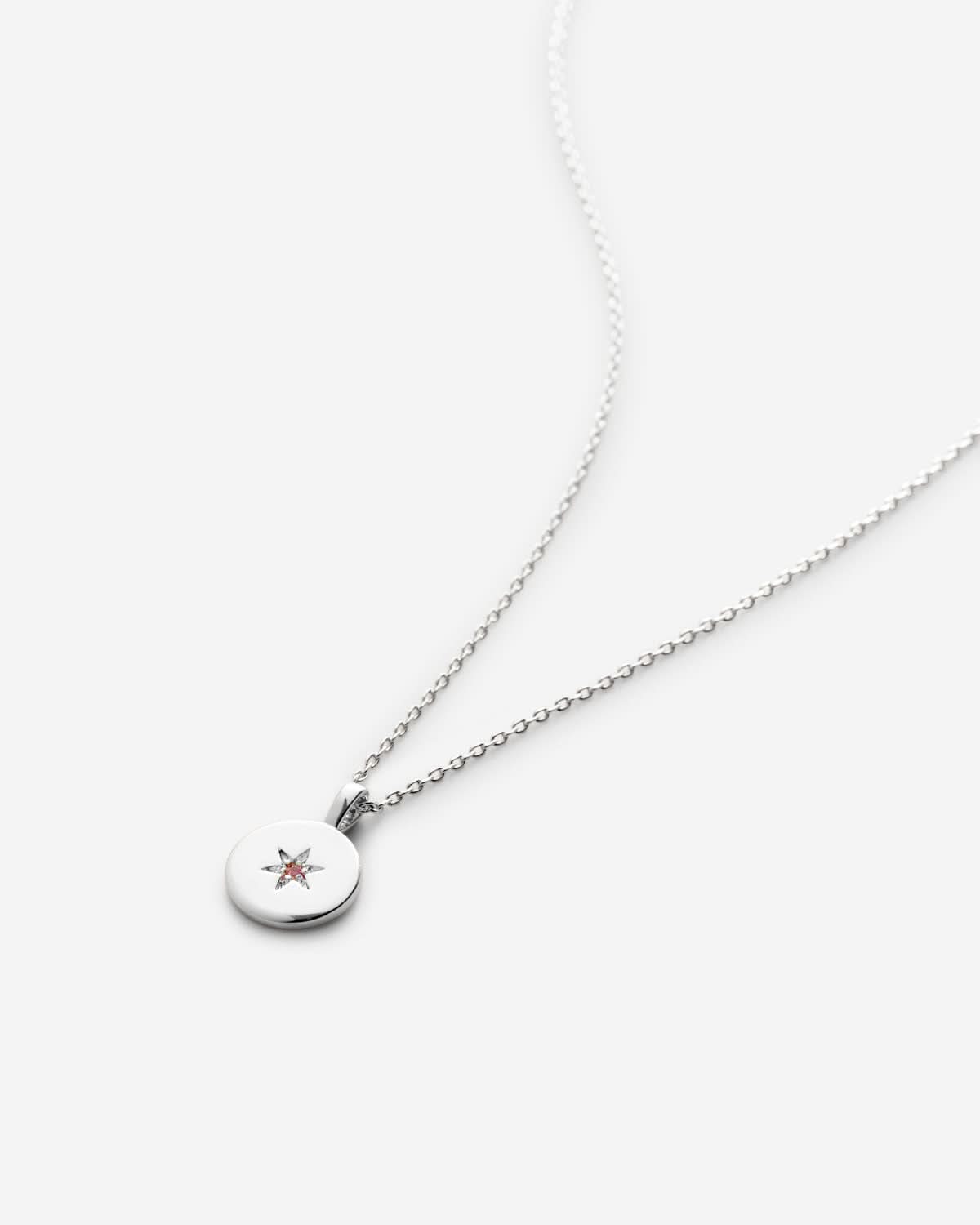 Bryan Anthonys Birthstones Pendant Necklace October Pink Tourmaline Silver
