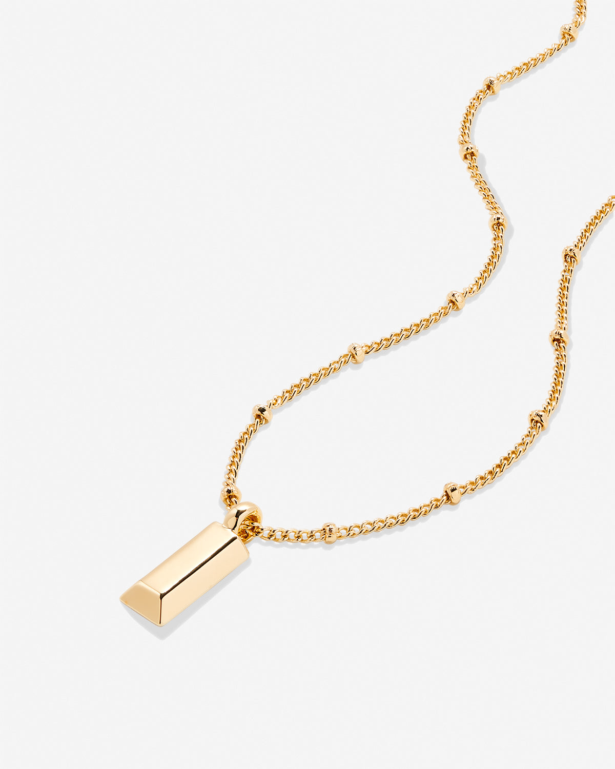 Bryan Anthonys Blank Slate Necklace Gold