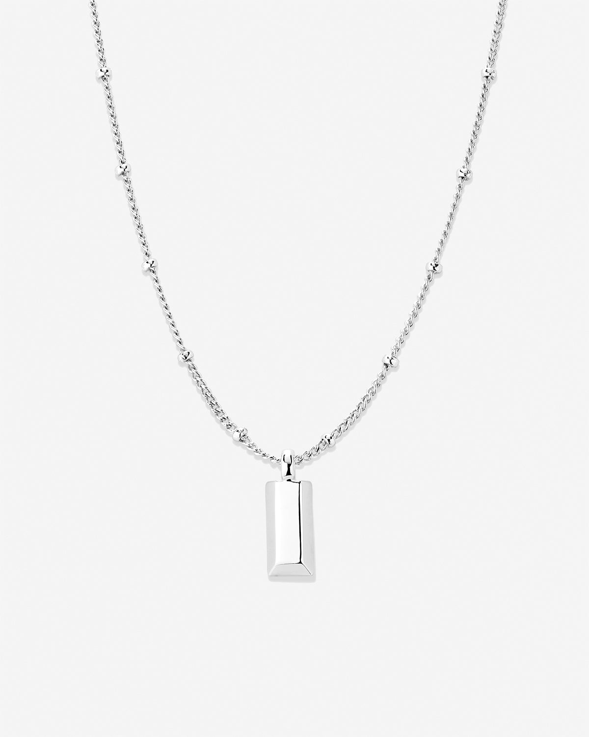 Bryan Anthonys Blank Slate Necklace Silver