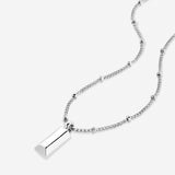 Bryan Anthonys Blank Slate Necklace Silver